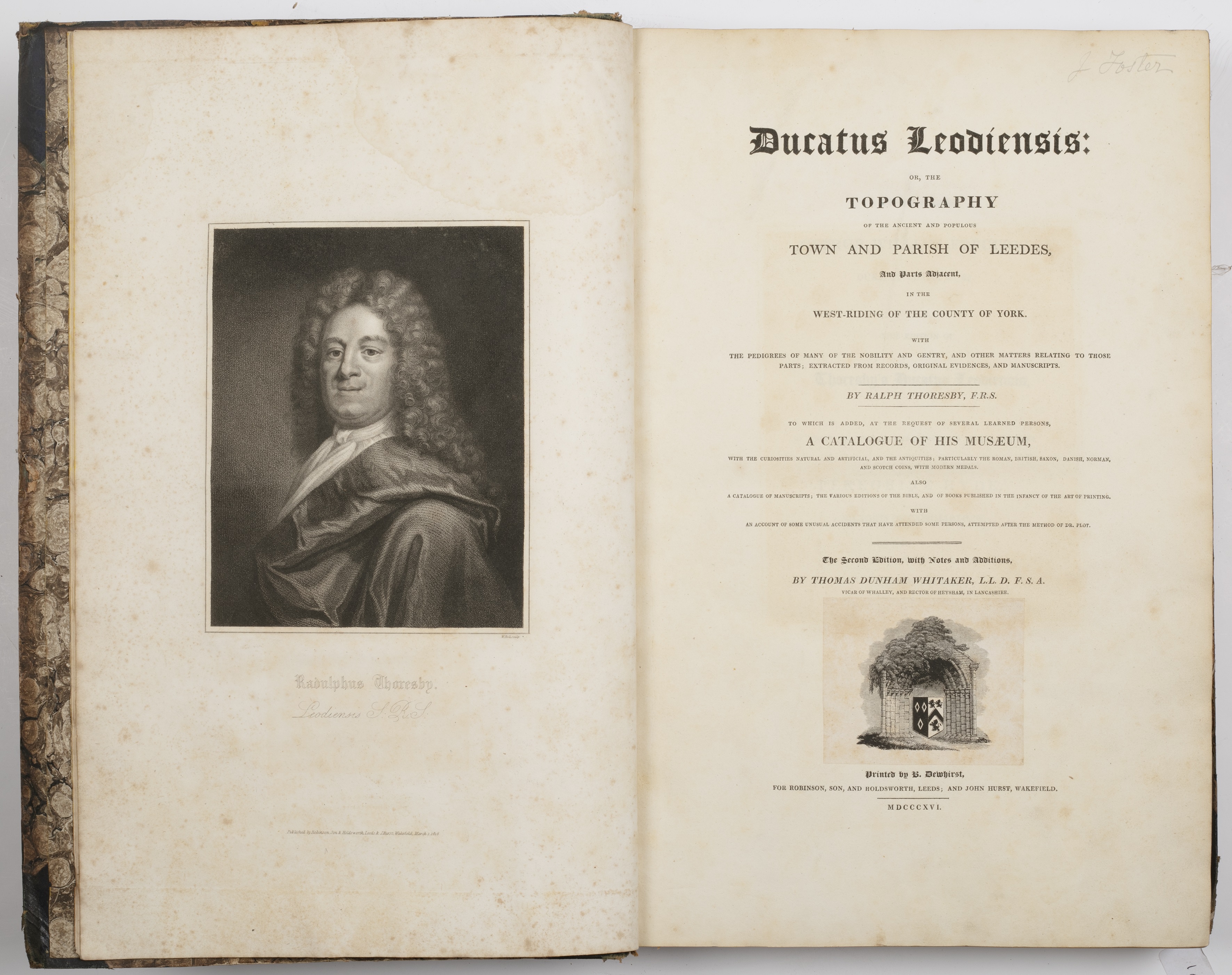 Lot 422 - WHITAKER (Thomas Dunham). (History of Leeds)