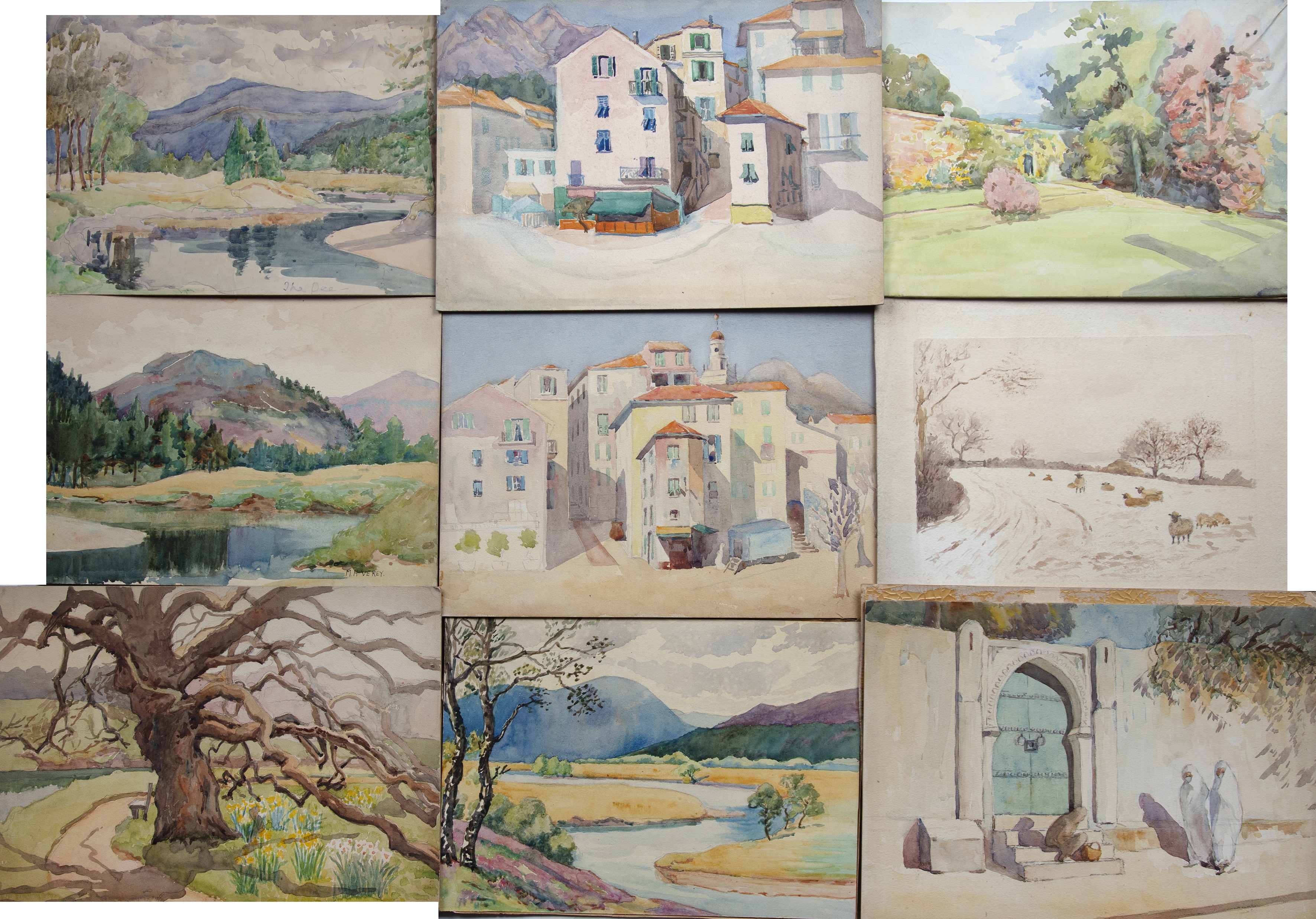 Lot 447 - Mary E Verey (20th century) A collection of