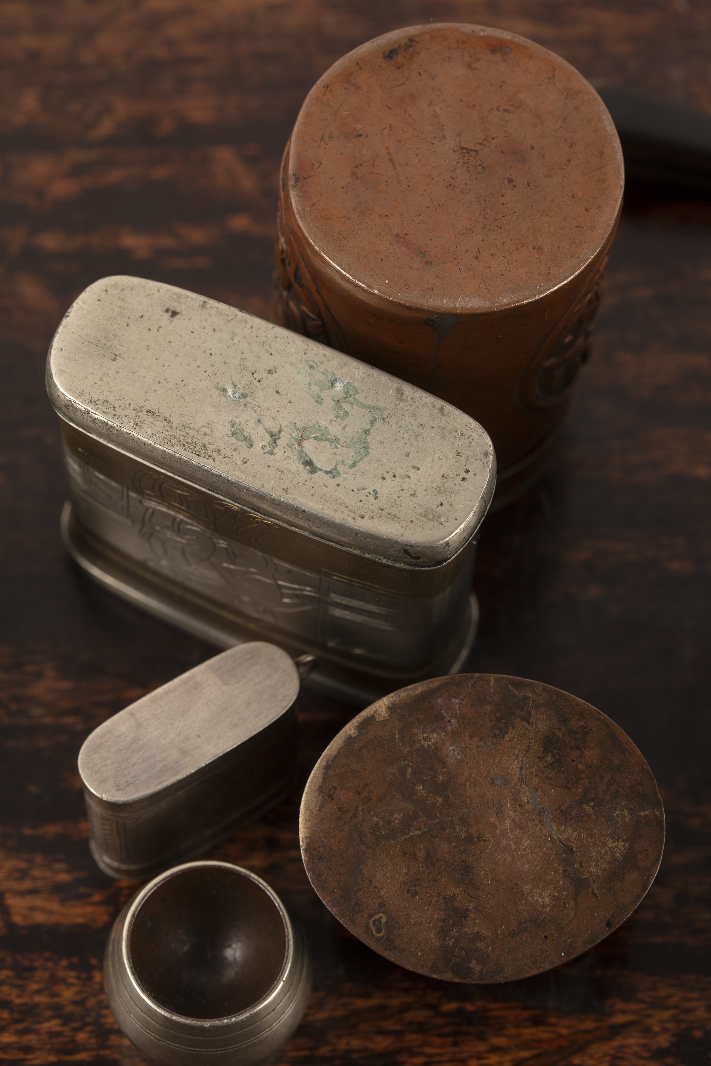 Group of opium related pieces Chinese including a